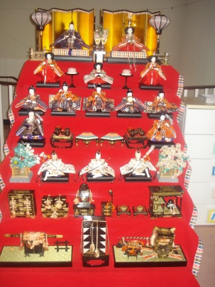 These dolls are displayed for Hina Matsuri.